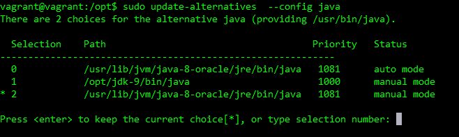 Install Oracle Java 9 on Ubuntu 16.04 - Alternatives Set Default Java
